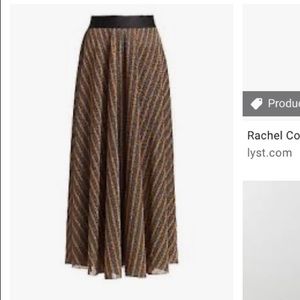 RACHEL COMEY Portion Glitter Stripe Skirt